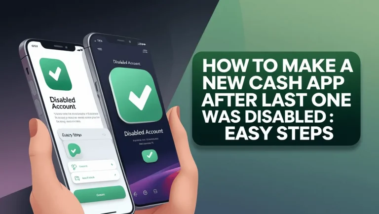 how to make a new cash app after last one was disabled