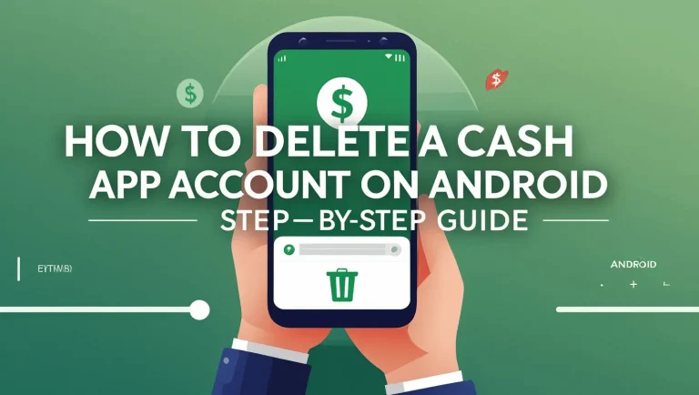 how to delete a cash app account on android
